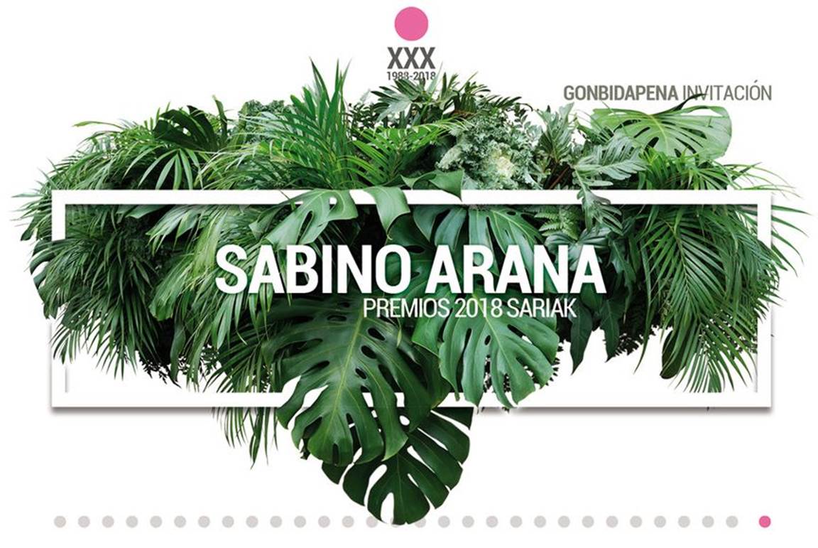 2018ko Sabino Arana Sariak - Teatro Arriaga 12h (Bilbao)
