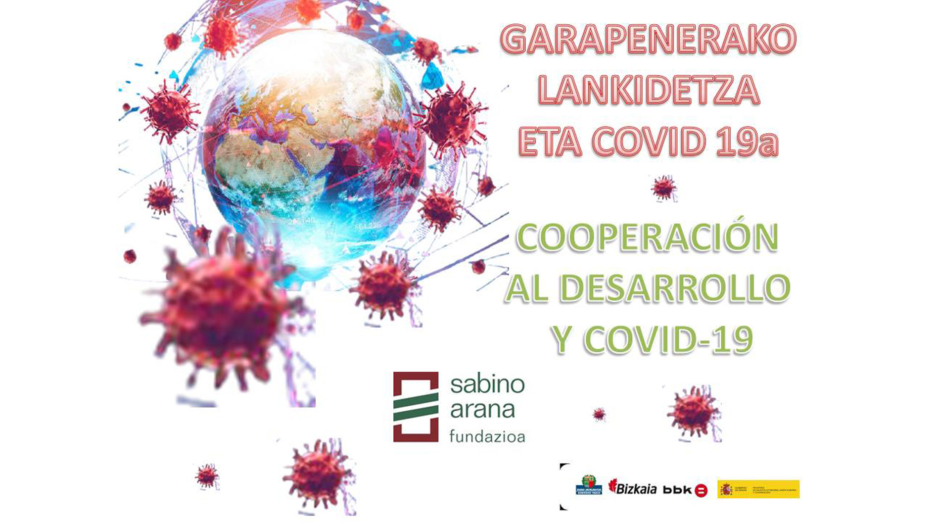 Cooperación al desarrollo y COVID-19. Garapenerako lankidetza eta COVID-19