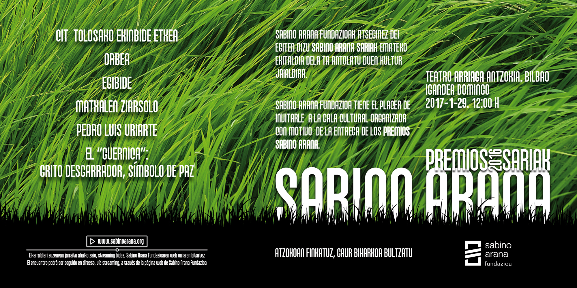 Premios Sabino Arana 2016
